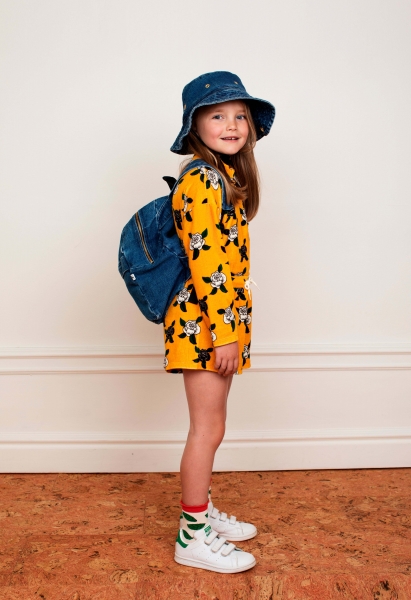 MINI RODINI Shorts Roses - gelb